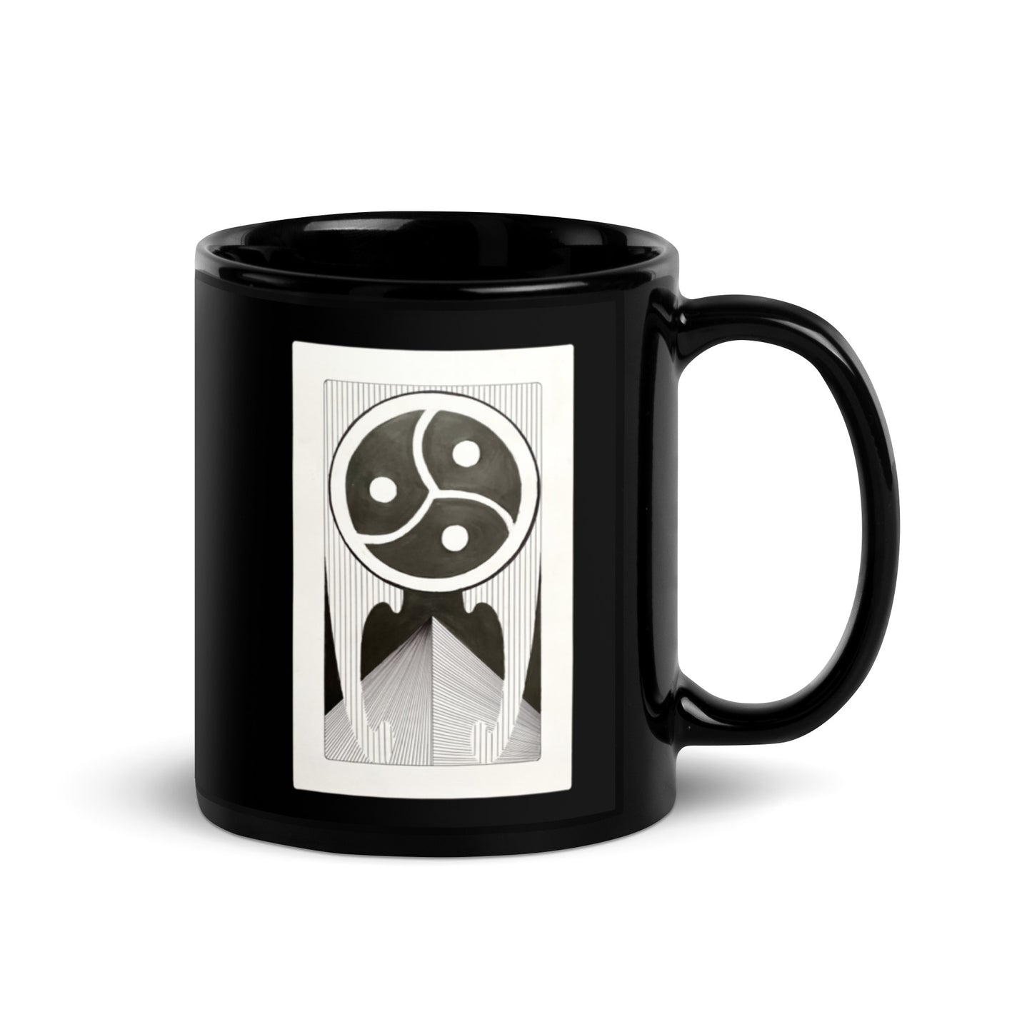 S&M Black Glossy Mug