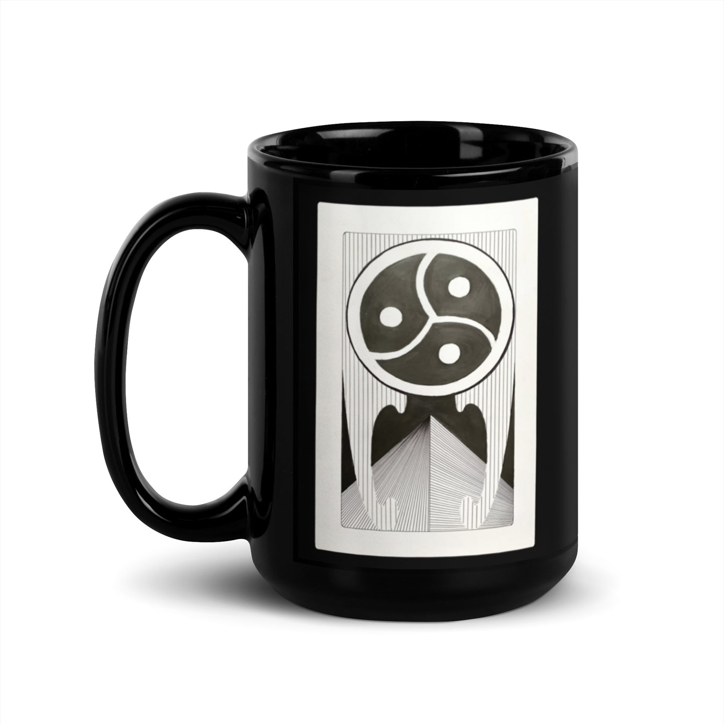 S&M Black Glossy Mug