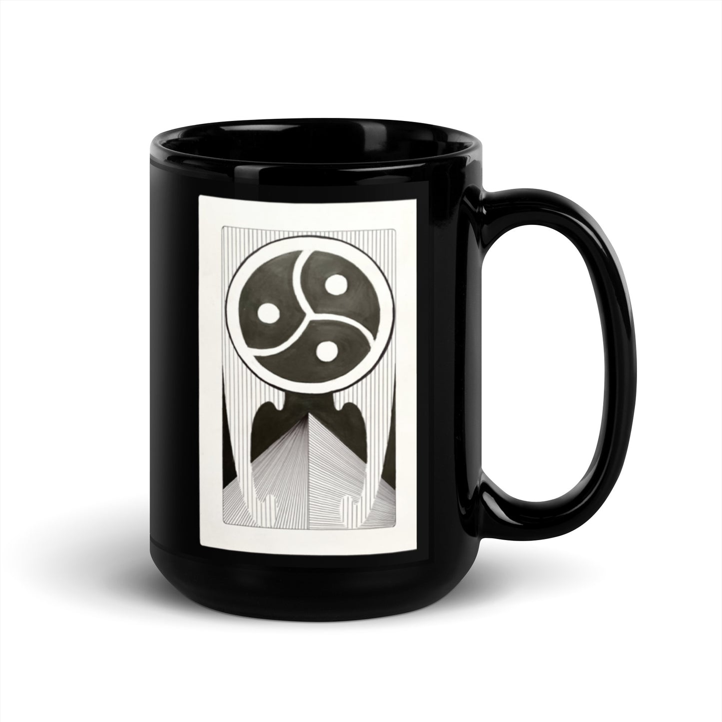 S&M Black Glossy Mug