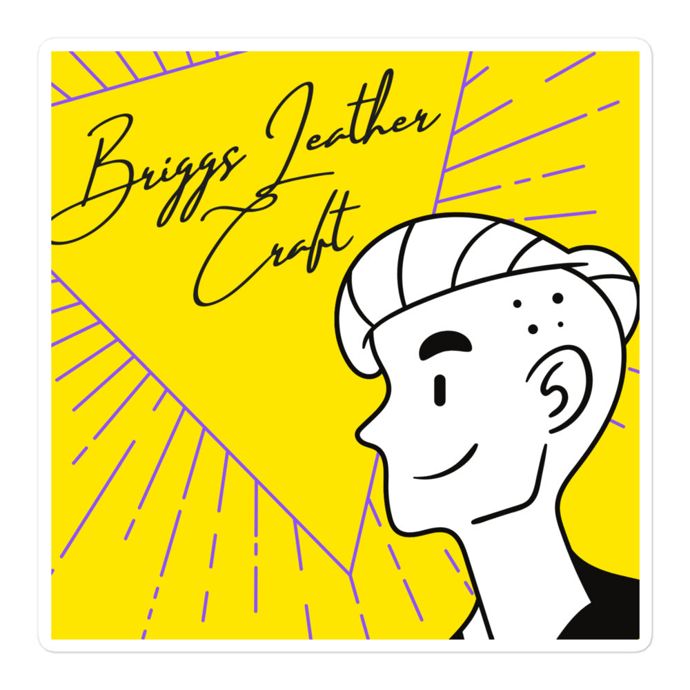 Briggs Leather Craft Comic Sticker