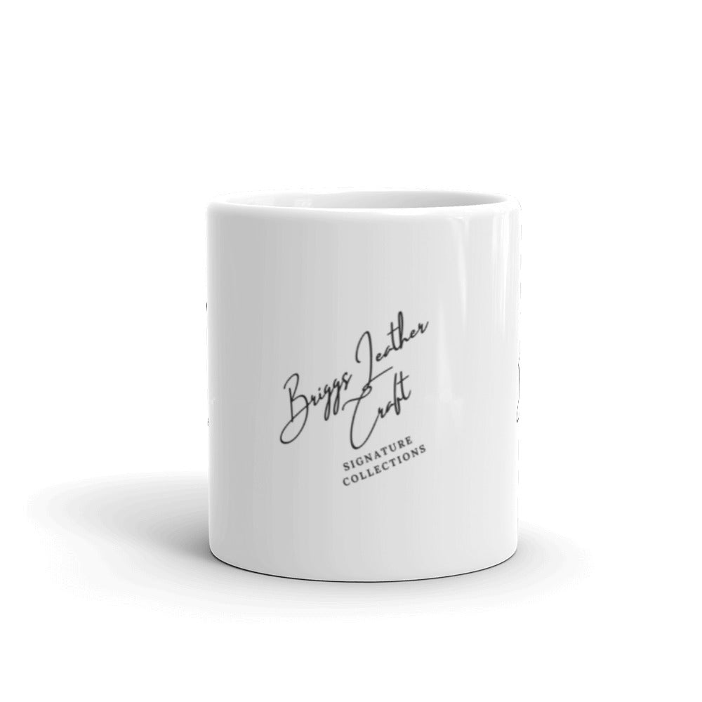 Briggs Leather Craft - White glossy mug