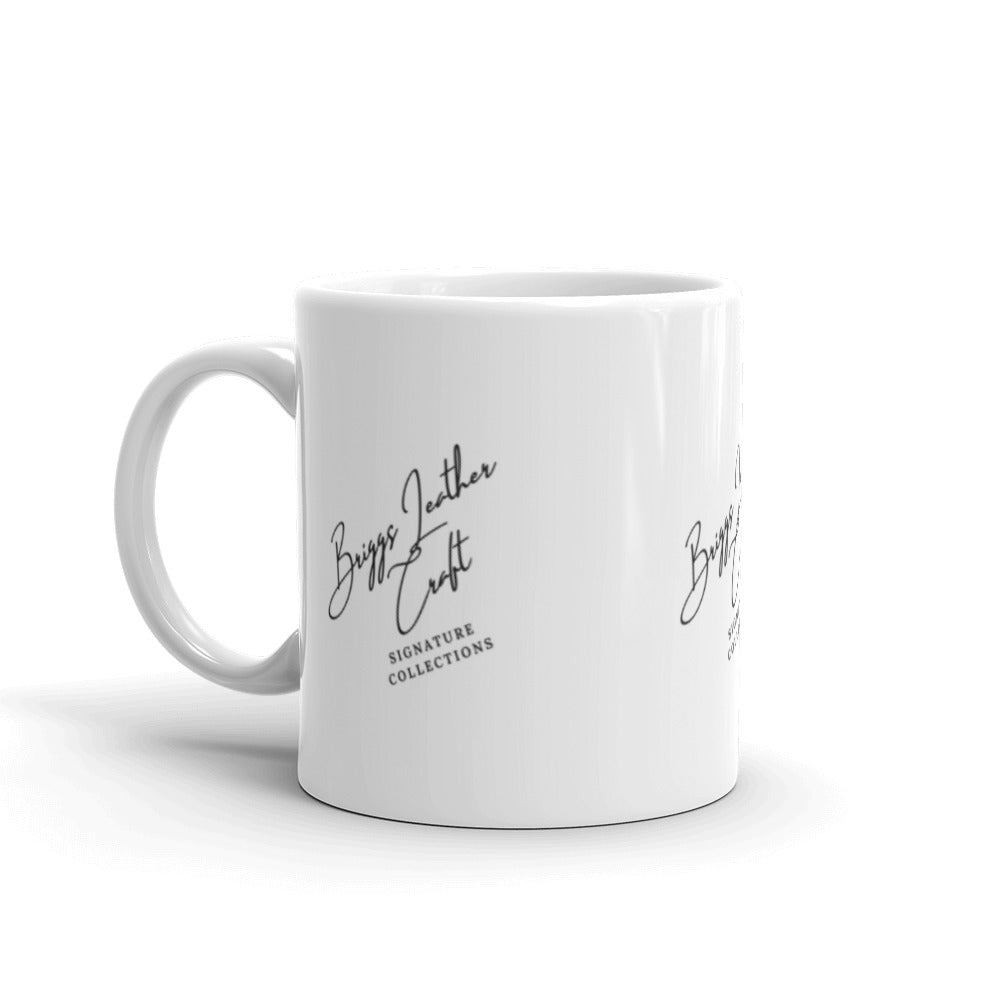 Briggs Leather Craft - White glossy mug