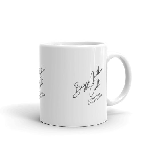 Briggs Leather Craft - White glossy mug