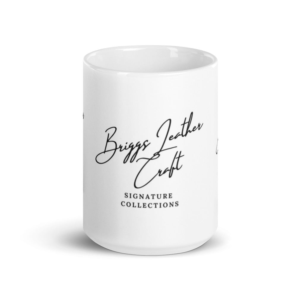 Briggs Leather Craft - White glossy mug